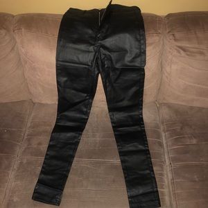 NEW! Black Vegan Leather Pants! Never Worn!